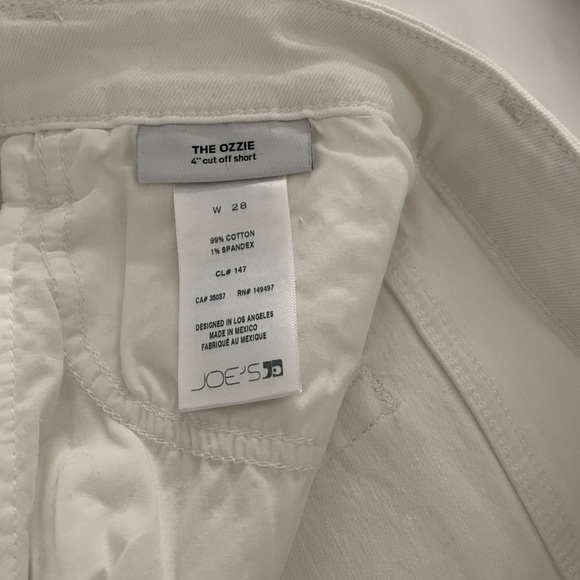 Joe’s Women’s White Denim Shorts - Picture 6 of 7